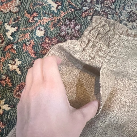 NWT Nurture Terra Firma Tan Linen Pants - Picture 5 of 6